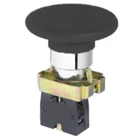 Кнопочный выключатель грибок без фиксации чёрный 600V 10A 3SA8-BR21