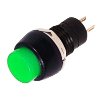 Кнопка зелёная 220V 1A PBS-20A фото в интернет-магазине