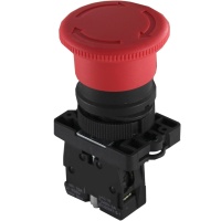 Кнопочный выключатель грибок на размыкание красный с символикой 600V 10A 3SA5-BS542 фото в интернет-магазине