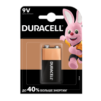 Батарейка Duracell Basic Крона 6LR61 BL1 Alkaline 9V CN фото в интернет-магазине