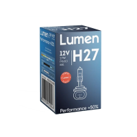 Автомобильная лампа галогенная H27 Lumen Performance +50% 12V -27W pgj13 881 фото в интернет-магазине