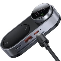 Автомобильный беспроводной MP3-плеер на солнечной батарее Baseus Solar Car Wireless MP3 Player Black CDMP000001 фото в интернет-магазине