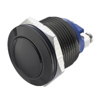 Кнопка антивандальная без фиксации чёрная 36V 2A GQ-16B фото в интернет-магазине