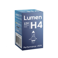 Автомобильная галогенная лампа H4 Lumen Performance +50% 12V- 60/55W P43t фото в интернет-магазине