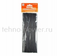 Клеевые стержни d=7 мм, L=200 мм, черные (упак. 10 шт. )  фото в интернет-магазине