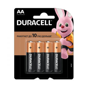 Батарейка Duracell Basic LR06 AA BL4 Alkaline 1.5V CN