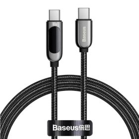 Кабель Baseus Display Fast Charging Data Cable Type-C to Type-C Black CATSK-B01