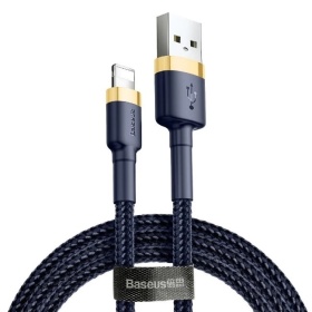 Кабель Baseus Cafule Series Gold Charging Data Cable USB to Lightning 2.4A Blue CALKLF-BV1