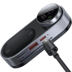 Автомобильный беспроводной MP3-плеер на солнечной батарее Baseus Solar Car Wireless MP3 Player Black CDMP000001