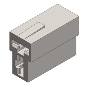 Разъём штекер 2 контакта без провода Т-образный Mesa