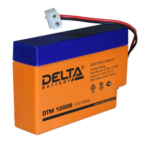 Аккумулятор свинцово-кислотный Delta 12V 0.8Ah
