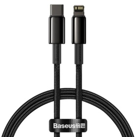 Кабель Baseus Tungsten Gold Fast Charging Data Cable Type-C to iP PD Black CATLWJ-01